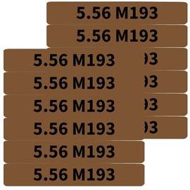 12 Pack Miaozhun 5.56 M193 Magazine Marking Bands 5.56 Caliber Identification (Coyote Brown-Black)