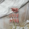 Flower Press on Nails Spring Fake Nails Almond False Nails