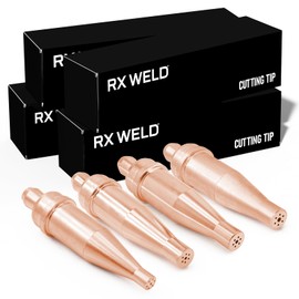 RX WELD 1-101 Acetylene Cutting Torch Tips, Size 0-3, Fit V-Style Heavy Duty Torch - Pack of 4