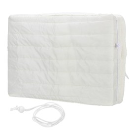 PATIKIL Indoor Air Conditioner Cover, 28x20x3.5 Window AC Unit Cover Double Insulation with Elastic Drawstring for Wall Window Unit, White