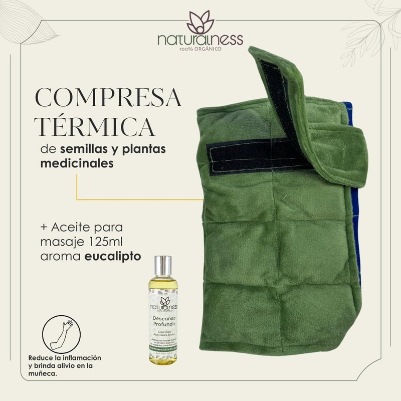 Pack Muñequera : Compresa De Semillas Para La Muñeca y