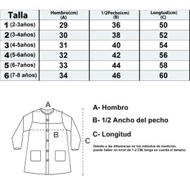 H HANSEL HOME Craft Apron with Button for Children at School Apron Used for Eating, Painting and Crafts, Painting Apron Children Elastic Cuffs, pink