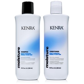 Kenra Moisture Shampoo & Conditioner Set | Boost Hydration | Improve Manageability and Shine | Nourish Dry Hair | Color Safe | Efforless Detangling | Normal to Dry Hair | 10.1 fl. oz.