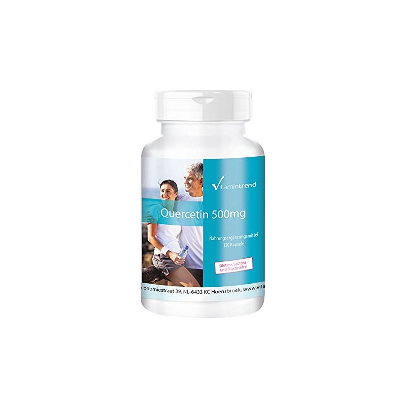 Quercetin 500 mg Capsules - High Dose - 120 Capsules