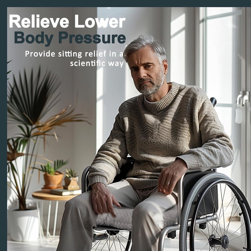 Anti-Slip Wheelchair Cushions, Bed Sore Cushions for Butt, Ergonomic Innovations
