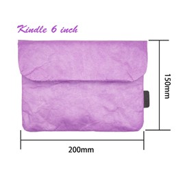 Vintage/Retro Style Tyvek Paper Tablet Sleeve Case, Bag, Pouch for Kindle 6 inch, Oasis 7 inch Sleeve Case, Water Repellent, Scrapbooking Stickers Organizer