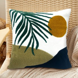 HYOPUO Decorative Throw Pillow Cover, Boho Pillow Cover 18x18 Abstract Mid Century Pillowcases, Modern Textured Pillow Cover for Couch Bed Sofa