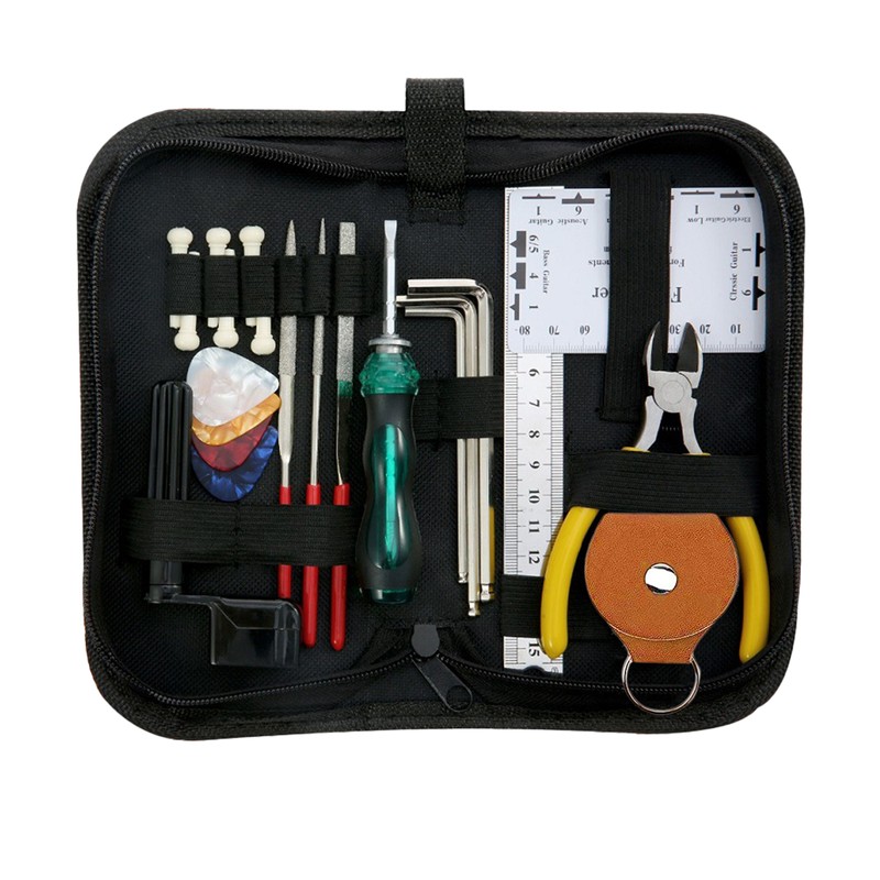 23PCS Guitar Repair Kit Guitar Maintenance Tools Guitar Setup Kit