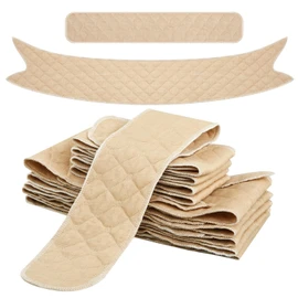 Wesnoy Cotton Tummy Liners and Bra Liners Set for Sweat Rash Skin Folds Plus Size Women Sweating Supplies(Skin Color,M,10 Pack)