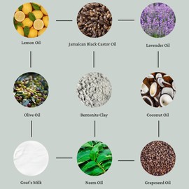 Bentonite Clay Detoxifying Soap, Handmade Soap Bar, Body Soap Bars Moisturizing, Bentonite Clay Powder, Essential Oil Soap, Goat Milk Soap, 4 oz. Bar (2 Pack)