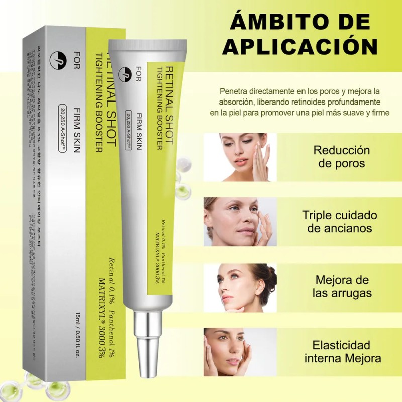 Booster Facial Retinal Shot Antiedad Reafirmante Noche 2pcs