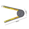 Hsthe Sea Plastic Protractor 360 Degree Horizontal Angle Gauge High-Precision