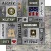 Scrapbook Customs 30430 Army and Faux Metal Rivets 12 x