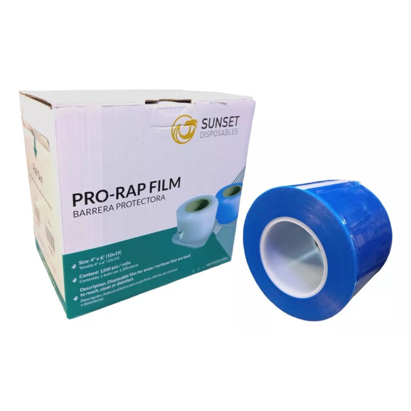 Suncet Barrera Protectora Desechabl Dental Pro-rap Film Sunset Azul