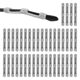 PATIKIL Glasses Temple End Tips 20 Pair Eyeglass Arms Legs Ear Sock Anti Slip Tube Sleeve Sunglasses Replacement for Men Women, Grey