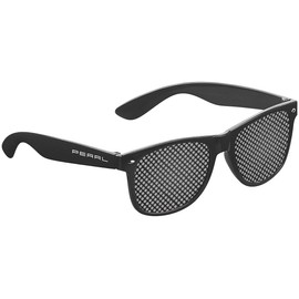 PEARL Grid Glasses: Perforated Glasses for Eye Gymnastics and Relaxation, Black (Perforated Glasses, Hole Glasses, Health)