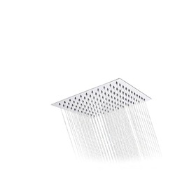 SOLVEX Cabezal de Ducha de Lluvia 6 Pulgadas Cuadrada de Acero Inoxidable, Regaderas para Baño Baja Presion, Boquillas de Silicona Anti-Obstrucción para Aumentar la Presión, SP-50016