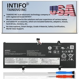 INTIFO 59Wh L21C4PE2 Laptop Battery Compatible with Lenovo Yoga 6-13ALC7 6-13ABR8 Series L21D4PE1 L21M4PE2 5B11F29411 5B11N47428 5B11N47462 5B11F29421 5B11F29414 5B11N47499 [15.52V 3815mAh 4-Cell]