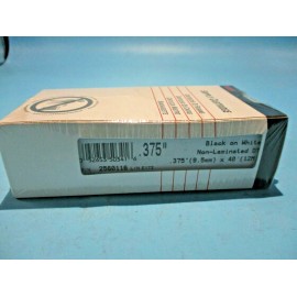 KROY NEW KROY .375" BLACK ON WHITE NON LAMINATED DT SUPPLY CARTRIDGE 2560116