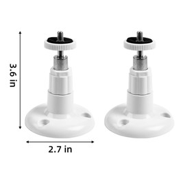 2 Pack Security Wall Mounting, Mount Bracket Compatible with Arlo Pro, Arlo Pro 2, Arlo Ultra, Arlo Pro 3, Arlo Go, 360 Degree Adjustable Bracket for 1/4 Screw Camera with Same Interface (2 Pack)