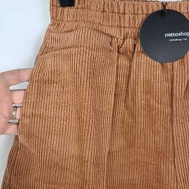 mittoshop NEW Mittoshop Women's Corduroy Wait With You Shorts Camel Rust High Rise Sz L
