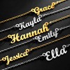 Grace Faith Name Necklace Golden Plating Stainless Steel Statement Necklace