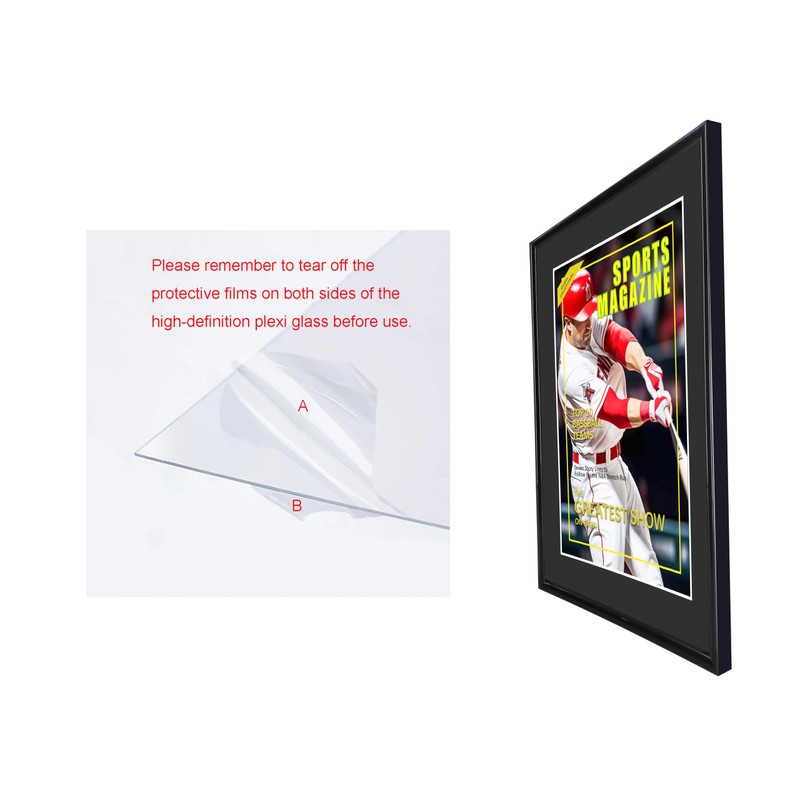 ReqiHome 4 Packs Sports Magazine Frame Fits Measuring 8.5 x