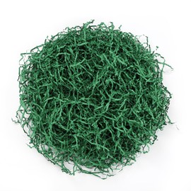 Cupvenient Easter Grass Crinkle Cut Paper Shred Filler 8 oz (1/2 LB) Filler for Wrapping Gifts, Crafting Activities, Display Merchandise (Green)