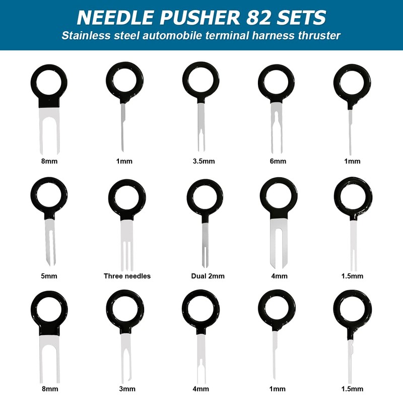 JNNJ 82-Piece Set for Removing Connectors for Cars, Car Cable