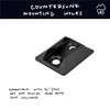 VanEssential Venture L-Track Single Stud Mount Black - 2 pack