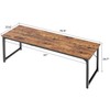 Huuger Computer Desk, 70 Inch Office Desk, Gaming Desk with