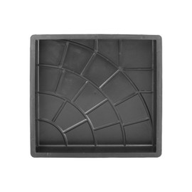 @tec Concrete Mould, Formwork Mould, Plastic Moulds for Concrete, Patio Plate, Paving Slab in Circle Look, 35 x 35 x 5 cm