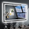 Snowdool 23x35 LED Bathroom Mirror with Front and Backlight, Dimmable