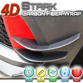 4D Black Carbon Fiber Vinyl Wrap Sticker Air Release Bubble Free Anti-Wrinkle 5 x 6 FT Feet / 60" x 72" in Inches