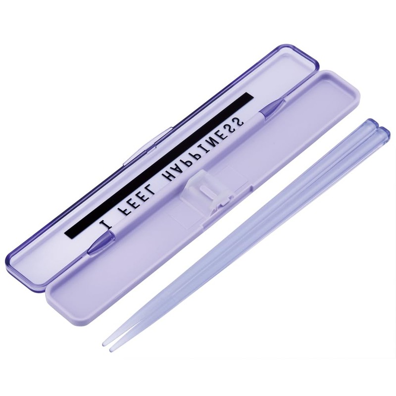 Skater Chopsticks and Case Set for Adults, Antibacterial, 7.1 in