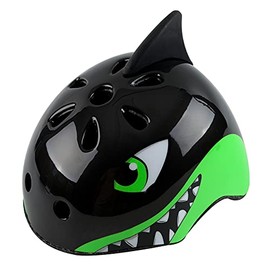 Atphfety Toddler Kids Bike Helmet,Multi-Sport Helmet for Cycling Skateboard Scooter Skating,2 Sizes,from Toddler to Youth (Black Shark, M: 54-58 cm / 21.3"-22.8")