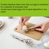 OFKPO Stainless steel egg slicer, egg divider divides eggs into