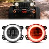 BEEYEO 4 Inch LED Fog Lights 60W High-Intensity Off-Road Fog