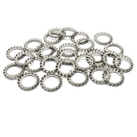Hippo Hardware M10 (10mm) External Toothed Shakeproof Lock Washers Serrated Tooth Form A A2 Stainless Steel DIN6798 (Pack of 20)