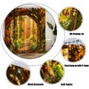 Fall Forest Shower Curtain Set,Autumn Bathroom Decor Curtain