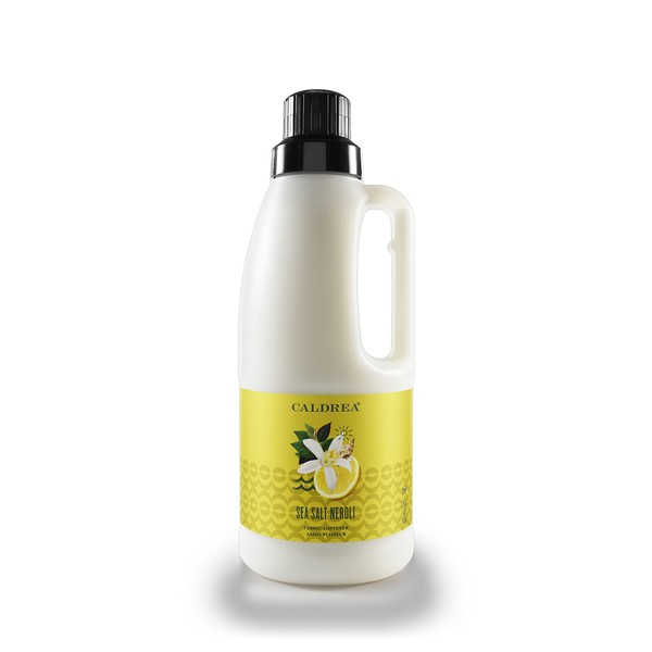 Caldrea Liquid Fabric Softener, Plant Derived, Helps remove static and wrinkles, Sea Salt Neroli Scent, 32 oz