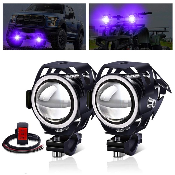 X-STYLE U7 Motorcycle LED Fog Lamp, 4 Modes Switching, Squid