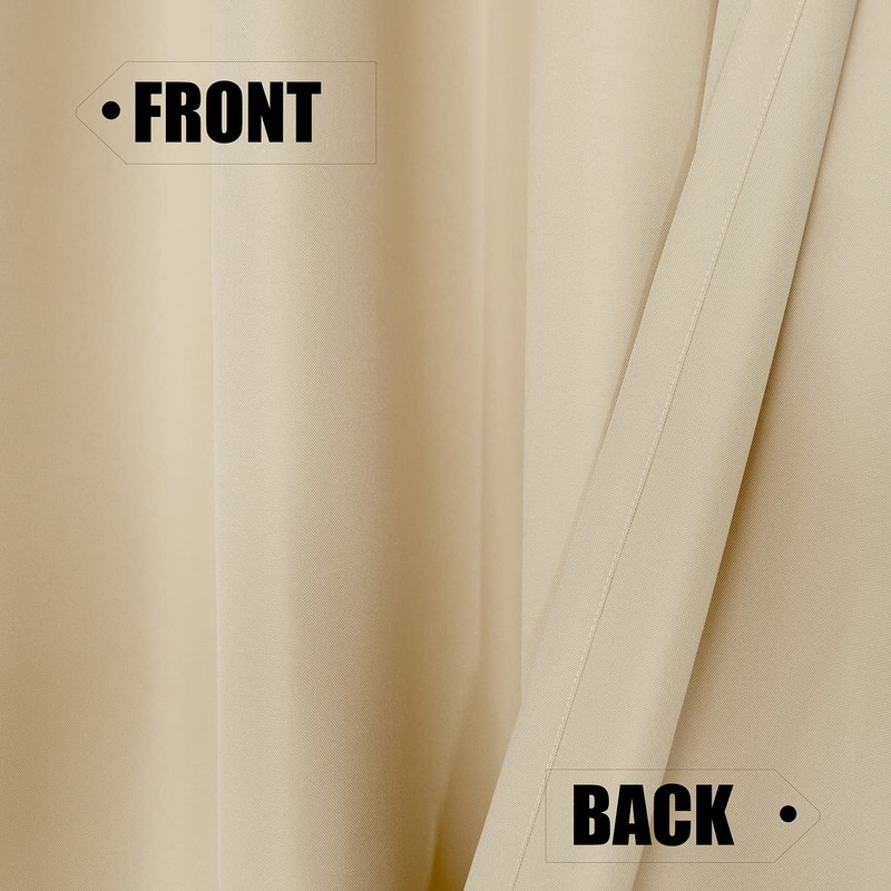 BONZER Waterproof Outdoor Curtains for Patio, Premium Thick Privacy Weatherproof