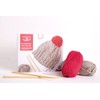 House of Crafts Soft Warm Knitted Pompom Hat Craft Kit,