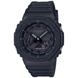 CASIO Men's G-Shock Duo Slim Analog-Digital Watch, Black Face, Black Band