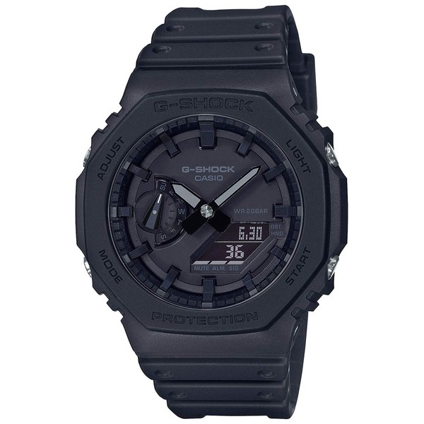 CASIO Men's G-Shock Duo Slim Analog-Digital Watch, Black Face, Black