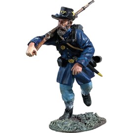 W. Britain American Civil War 31412 Union Iron Brigade advancing Right Shoulder arms 1:30 Scale Metal