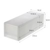 Mujin Ryohin Polypropylene Small Item Storage Case Half Medium 83831820
