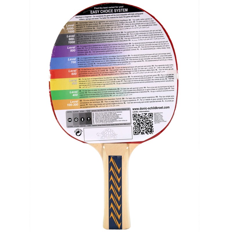 Schildkrot 500 Apple Green Table Tennis Bat - Multi-Colour