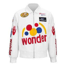 A-StarPlus Women's Ricky Bobby Jacket Racing Talladega Nights Costume | Wife Costume (US, Alpha, X-Small, Regular, Regular, Female)
